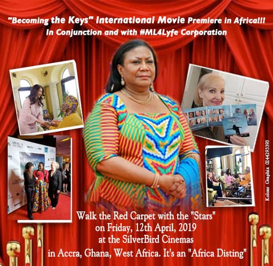  Robin Jay’s “Becoming the Keys”  premieres in Ghana, April 12 with First Lady as special guest 