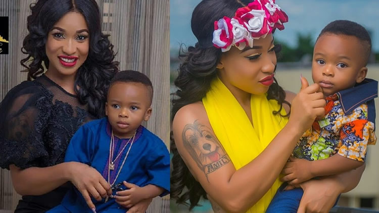 My son thinks his father is dead – Tonto Dikeh drags ex-husband on social media.