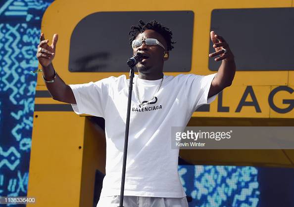 INDIO, CA - APRIL 20:  Mr Eazi performs at Coachella Stage during the 2019 Coachella Valley Music And Arts Festival  on April 20, 2019 in Indio, California.  (Photo by Kevin Winter/Getty Images for Coachella)