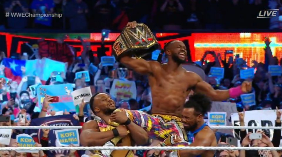 #Wrestlemania: Kofi Kingston becomes the first ever black man to emerge a WWE champion.