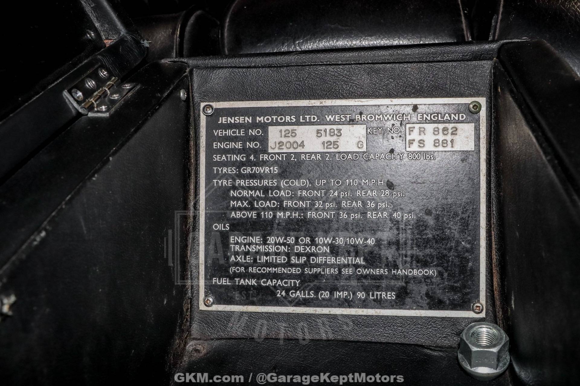 1971 Jensen Interceptor 239