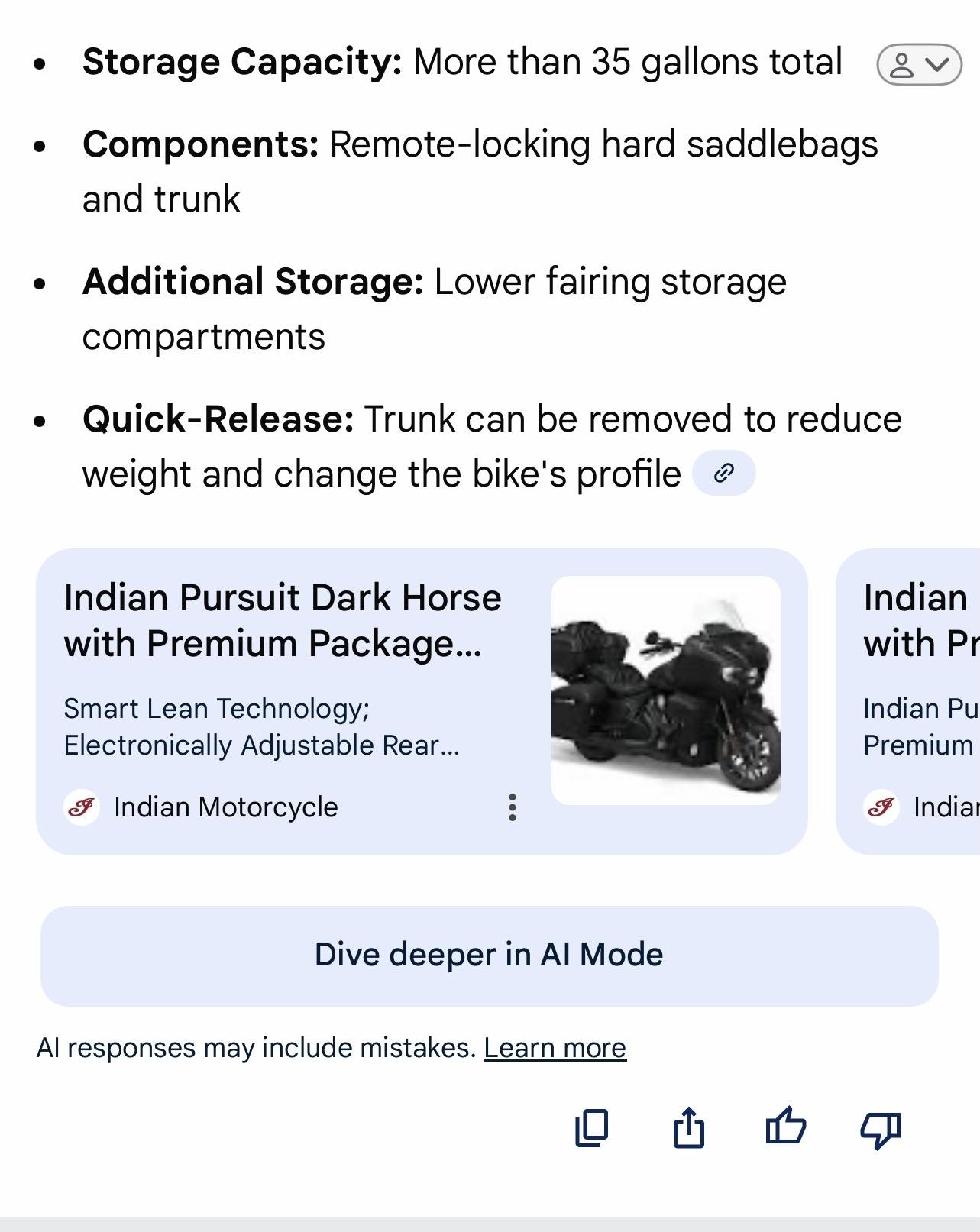 2023 Indian Pursuit Dark Horse 25