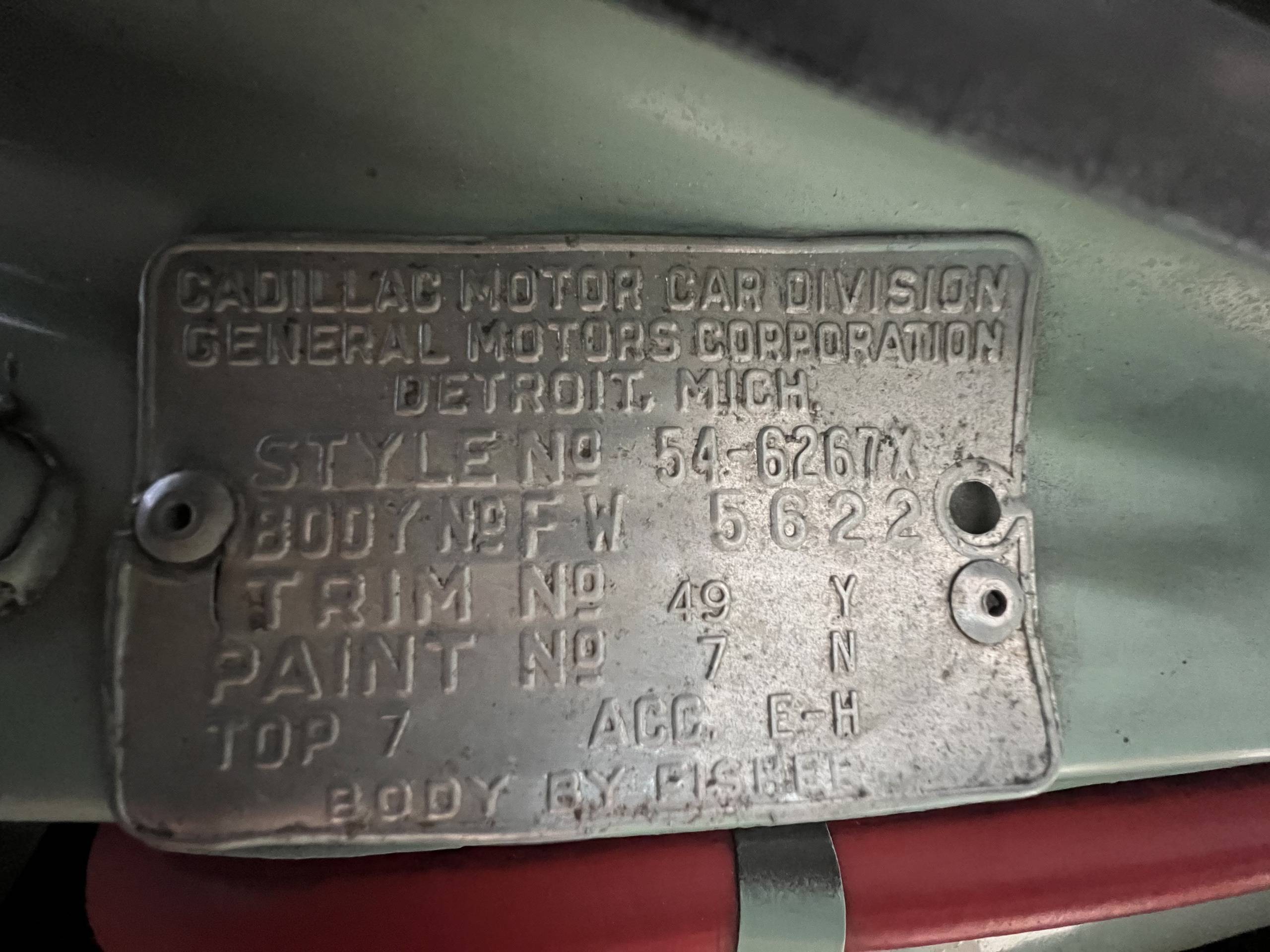 1954 Cadillac 62 Series 122