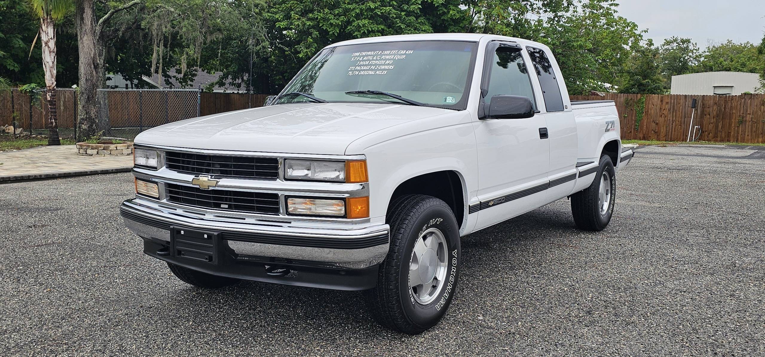 1996 Chevrolet SILVERADO 1500 Z71 4X4 EXTENDED CAB 1