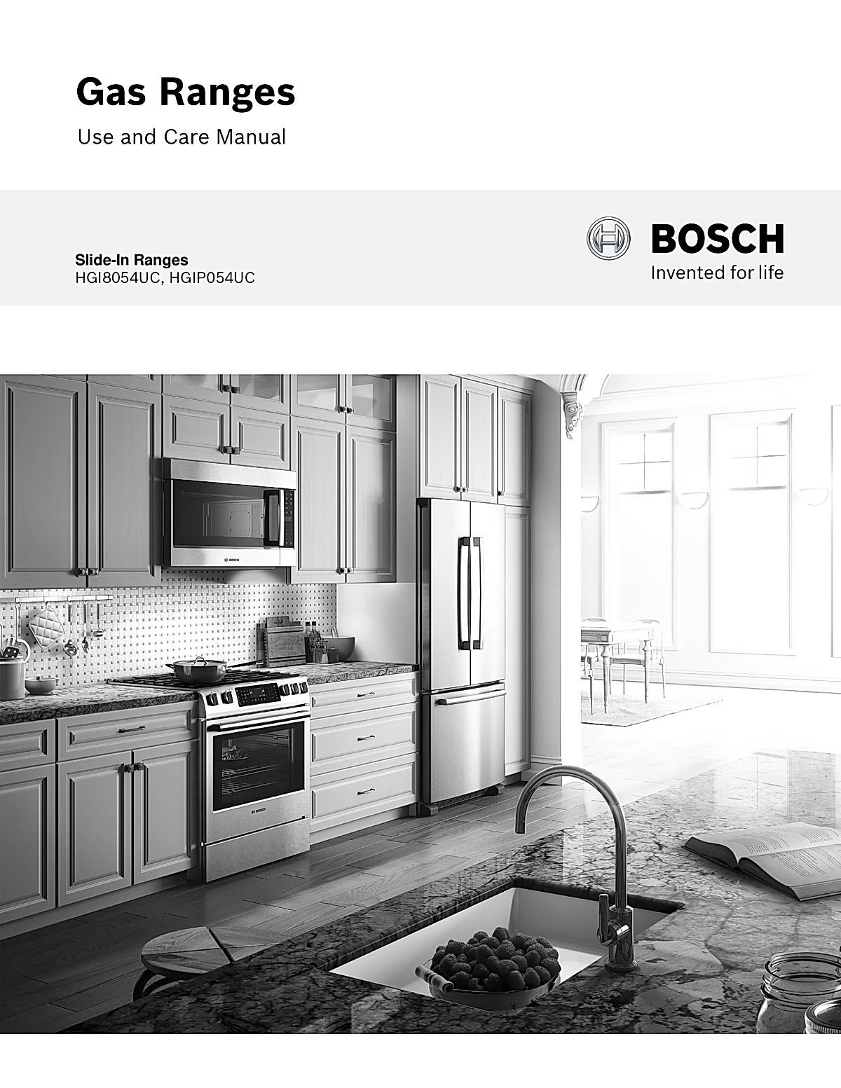 Bosch Range HGI8054UC Manual