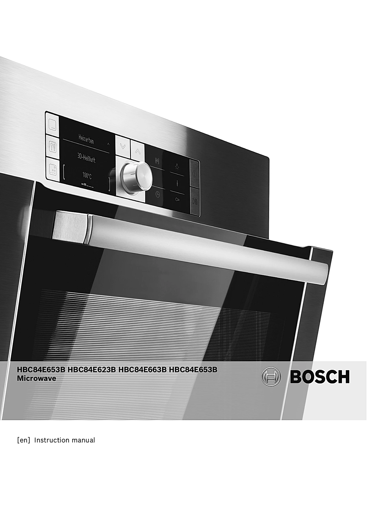 Bosch Wall Oven HBC84E663B Manual