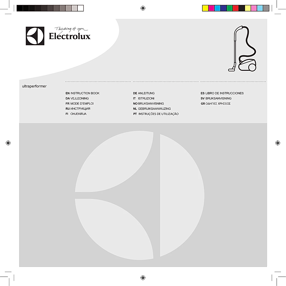 Electrolux Vacuum ZUP3820B Manual