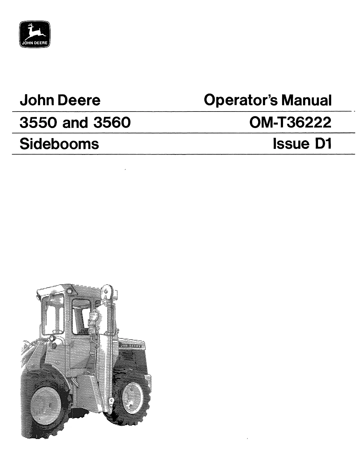 John Deere Attachments 3560 Manual