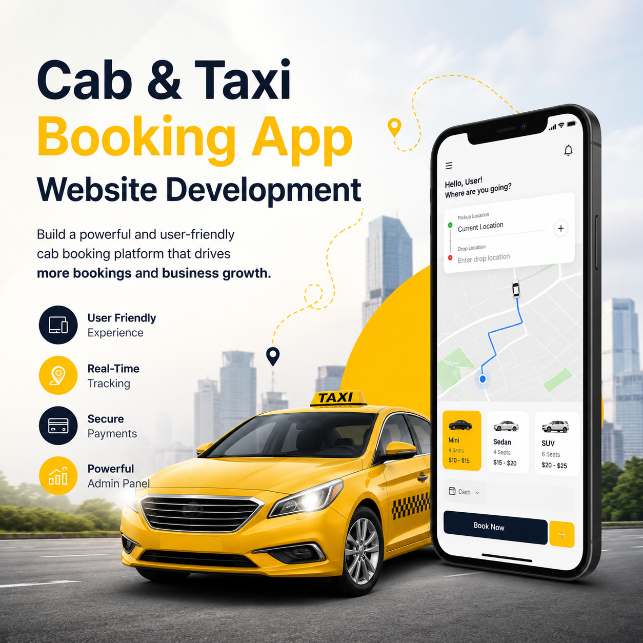 Cab & Taxi Booking App