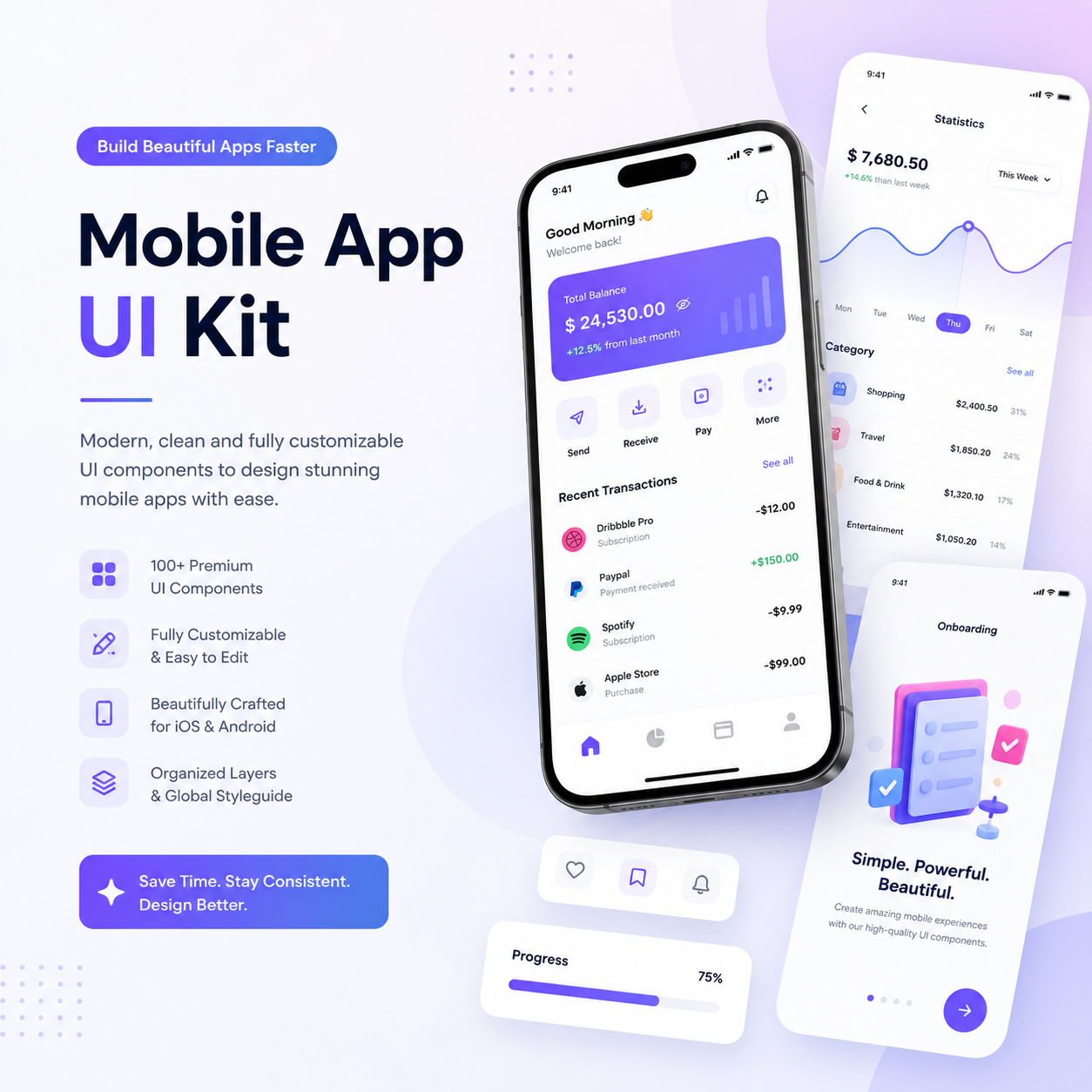 Mobile App UI Kit