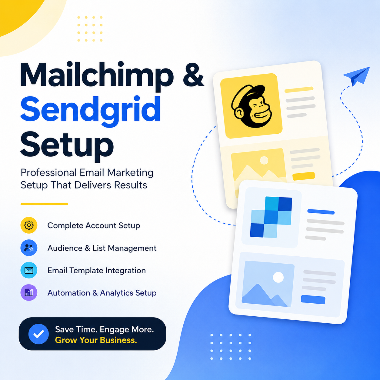 Mailchimp & Sendgrid Setup