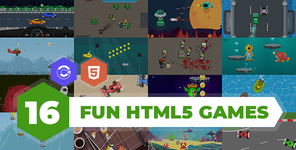 16 Games Bundle – HTML5 – Construct 3