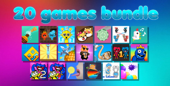 20 Games Bundle – Html5 (Cosntruct3, C3p)