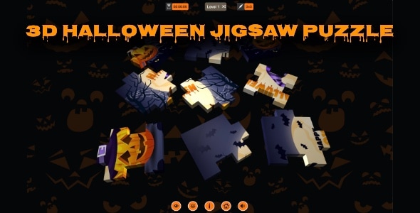 3D Halloween Jigsaw Puzzle – Cross Platform Puzzle Game
