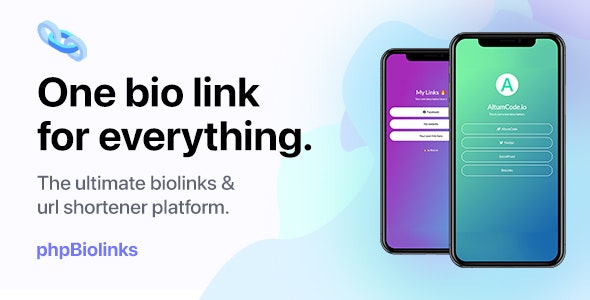 66biolinks – Bio Links, URL Shortener  QR Codes Generator [Regular License]