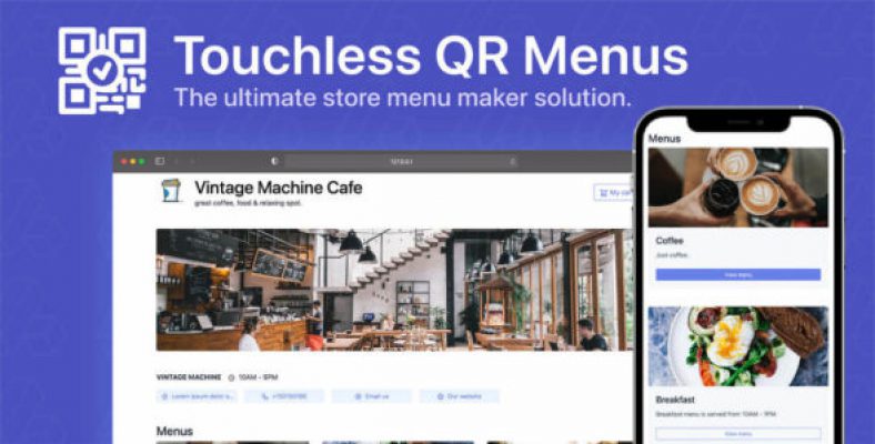 66QrMenu – Touchless QR Menus [Extended License]