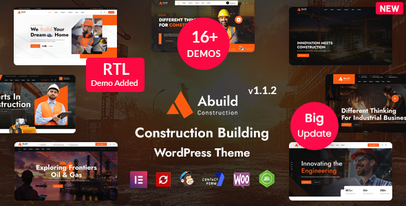 Abuild – Construction WordPress Theme
