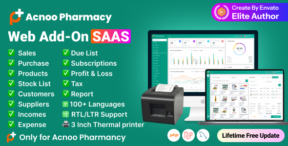 Acnoo Pharmacy – Web Add-on for pharmacy shop I Pharmacy store