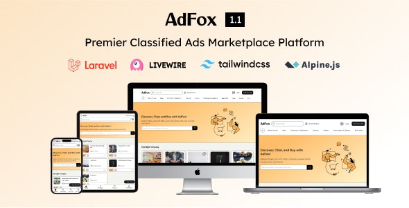 AdFox – PWA Classified Ads with App-Like Mobile  Web Interface | Multi-Purpose Marketplace Solution