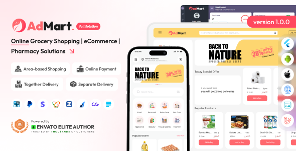 adMart – Online Grocery Shopping | eCommerce | Pharmacy Solutions