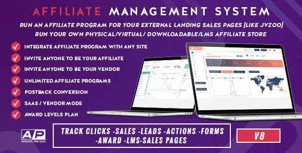 AffiliatePro SaaS – Affiliate  Vendor System + Mobile App, AI, Telegram