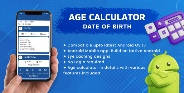 Age Calculator Android App with Birthday Countdown  Reminders
