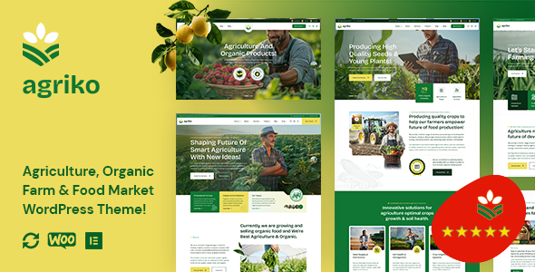 Agriko – Agriculture, Organic Farm  Food Market WordPress Theme