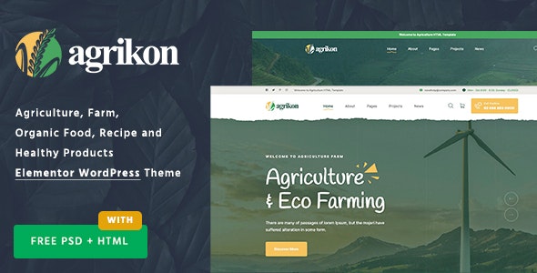 Agrikon – Organic Food  Agriculture WooCommerce Theme