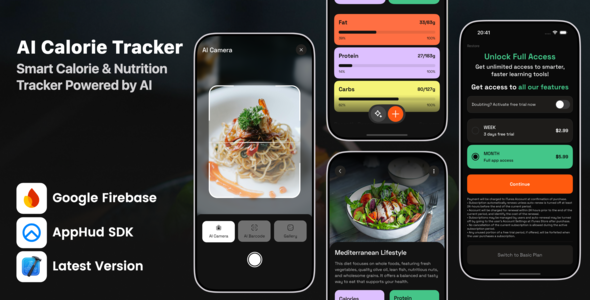AI Calorie Tracker – iOS App Source Code