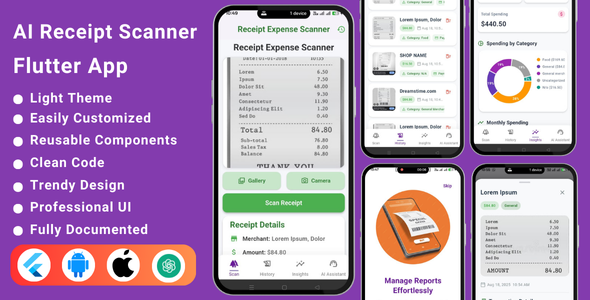 AI-Powered Receipt Scanner  Expense Tracker | AI Finance Assistant App