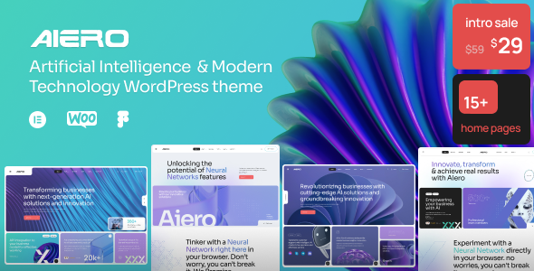 Aiero | AI Agency  Technology WordPress Theme