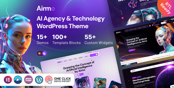 Aimo – AI Agency  Technology WordPress Theme