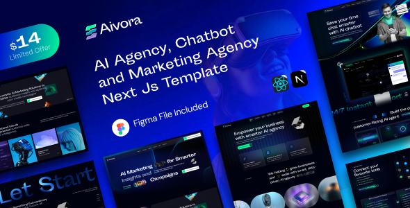 Aivora – AI Agency  Technology Next Js Template