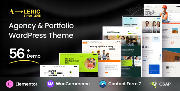 Aleric – Digital Agency and Portfolio WordPress Theme