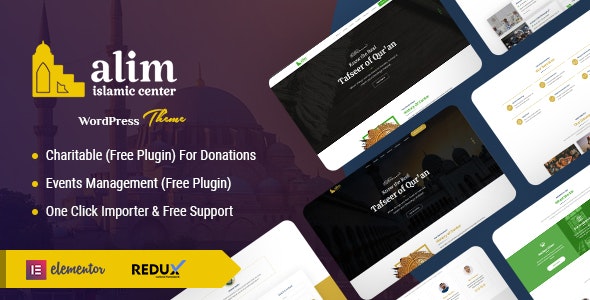 Alim – Islamic Institute  Mosque WordPress Theme + RTL