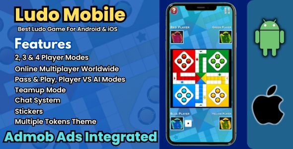 Android IOS Ludo Game Unity: 2-4 Player, Offline/Online Modes, Photon Multiplayer