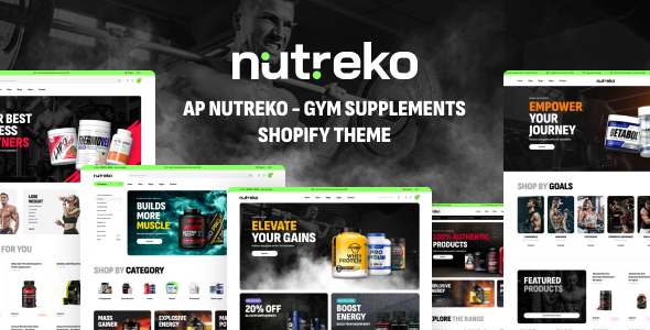 Ap Nutreko – Gym Supplements Shopify Theme