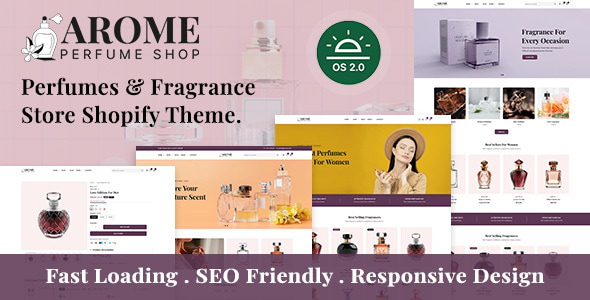 Arome – Modern Perfumes  Fragrance Store Shopify Theme OS 2.0