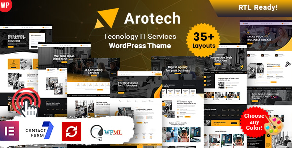 Arotech – Technology IT Services WordPress Theme