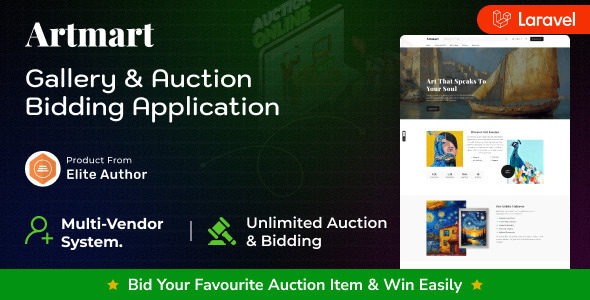 Artmart – Gallery  Auction and Bidding Platform