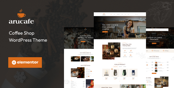 AruCafe – Coffee Shop WordPress Theme