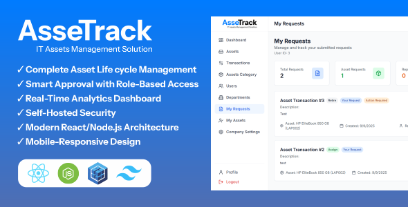 AsseTrack – Complete Asset Management  Tracking Solution