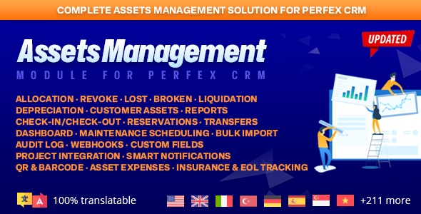 Assets Management  Asset Tracking module for Perfex CRM