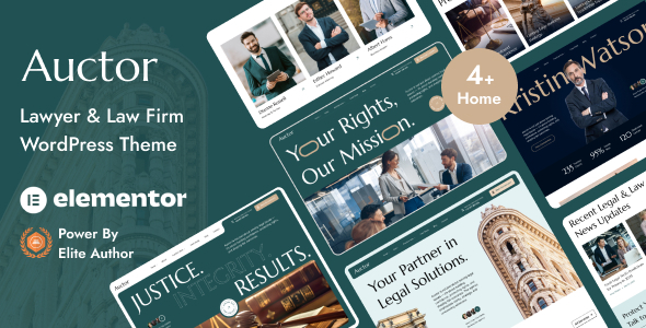 Auctor – Lawyer  Attorney WordPress Theme