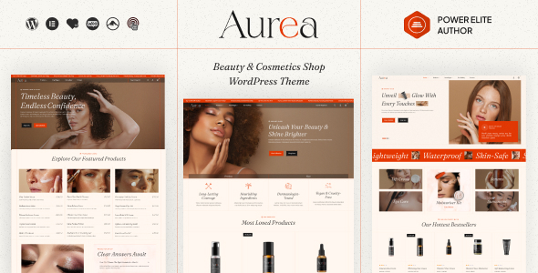 Aurea – Beauty  Cosmetics WordPress Theme