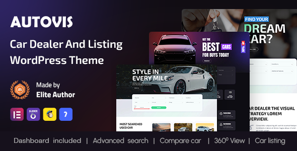 Autovis – Car Dealer  Listing WordPress Theme