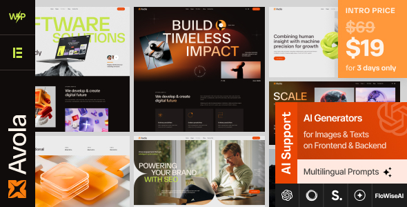 Avola – IT Buiness  Digital Company WordPress Theme