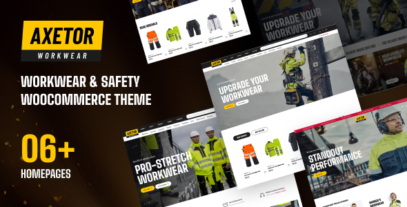 Axetor – Workwear  Safety WooCommerce Theme