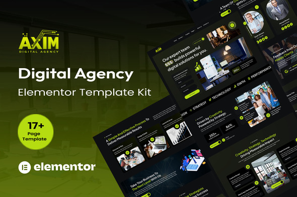 Axim – Digital Agency Elementor Template Kit