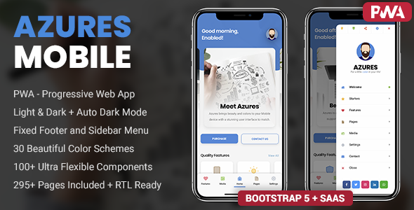 Azures Mobile Template  PWA